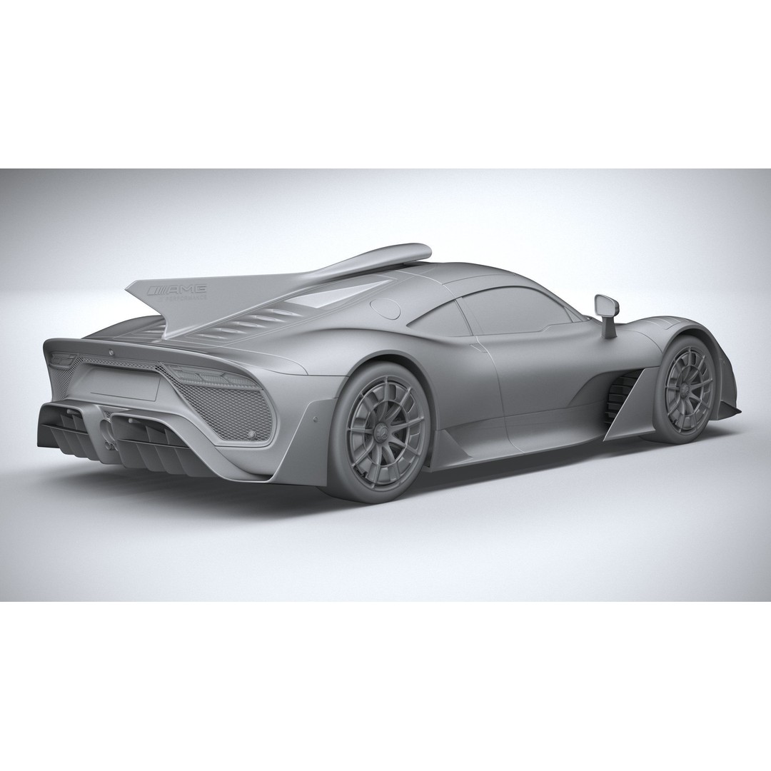 Mercedes-Benz AMG ONE 3D Model – High Poly Racing Car, FBX, OBJ - View 27