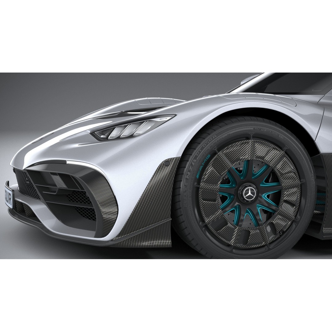 Mercedes-Benz AMG ONE 3D Model – High Poly Racing Car, FBX, OBJ - View 5
