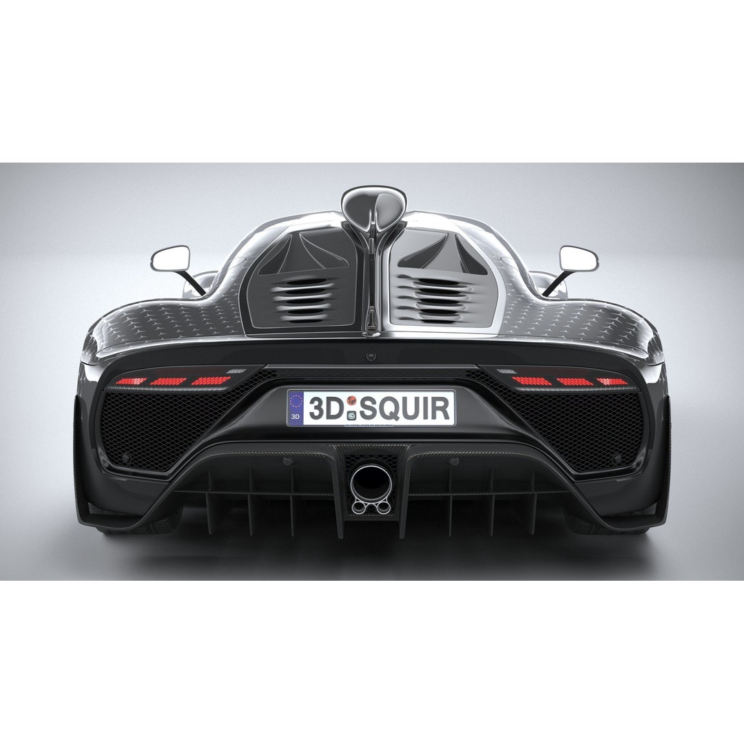 Mercedes-Benz AMG ONE 3D Model – High Poly Racing Car, FBX, OBJ - View 6