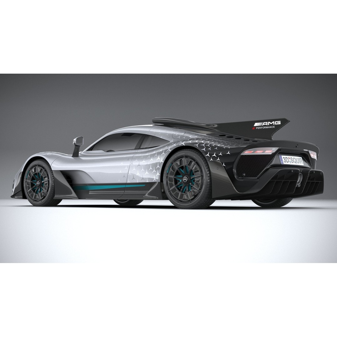 Mercedes-Benz AMG ONE 3D Model – High Poly Racing Car, FBX, OBJ - View 7
