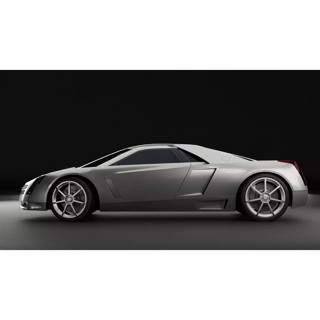 Cadillac Cien 3D Model – High Poly Concept Car for Animation, Blender - View 4