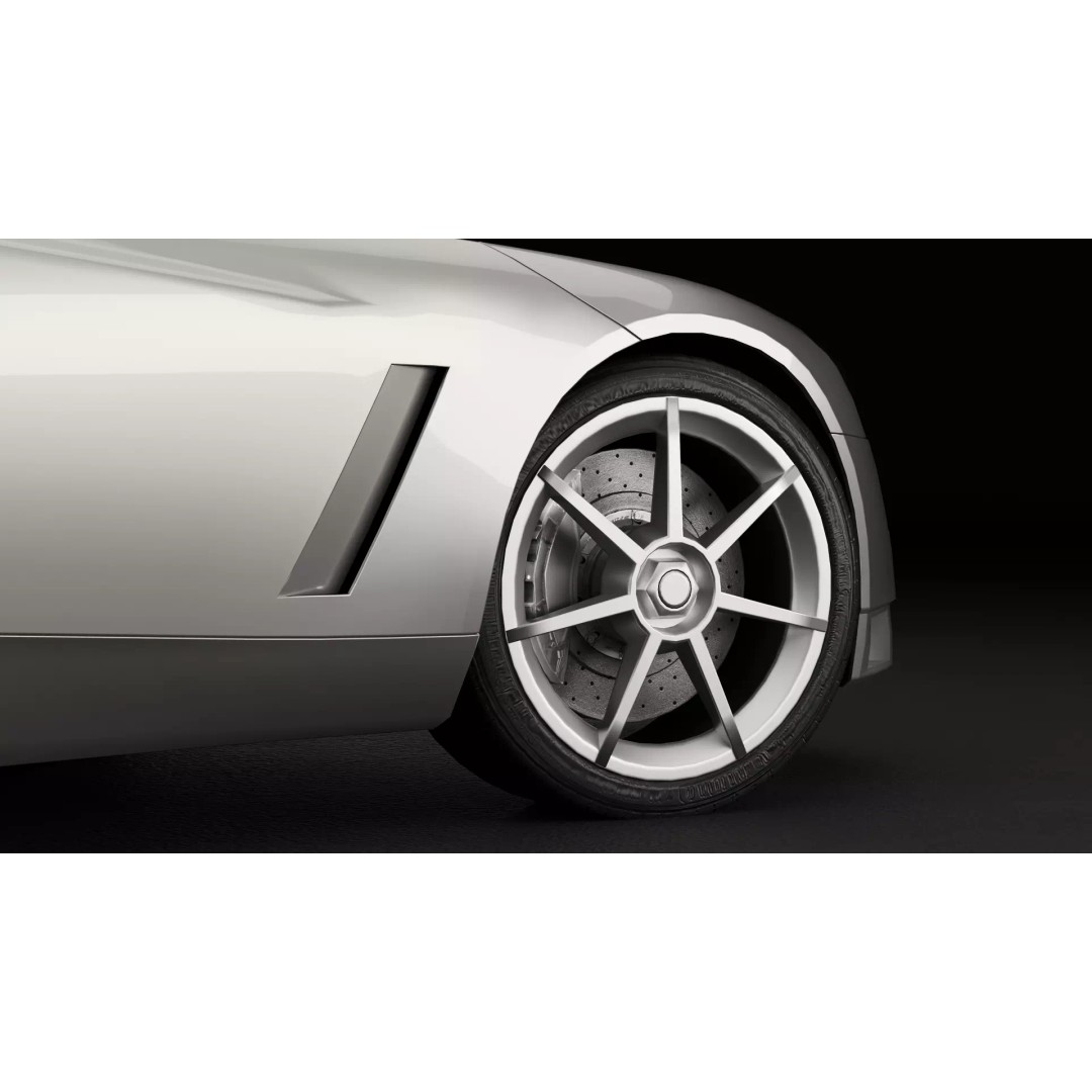 Cadillac Cien 3D Model – High Poly Concept Car for Animation, Blender - View 8
