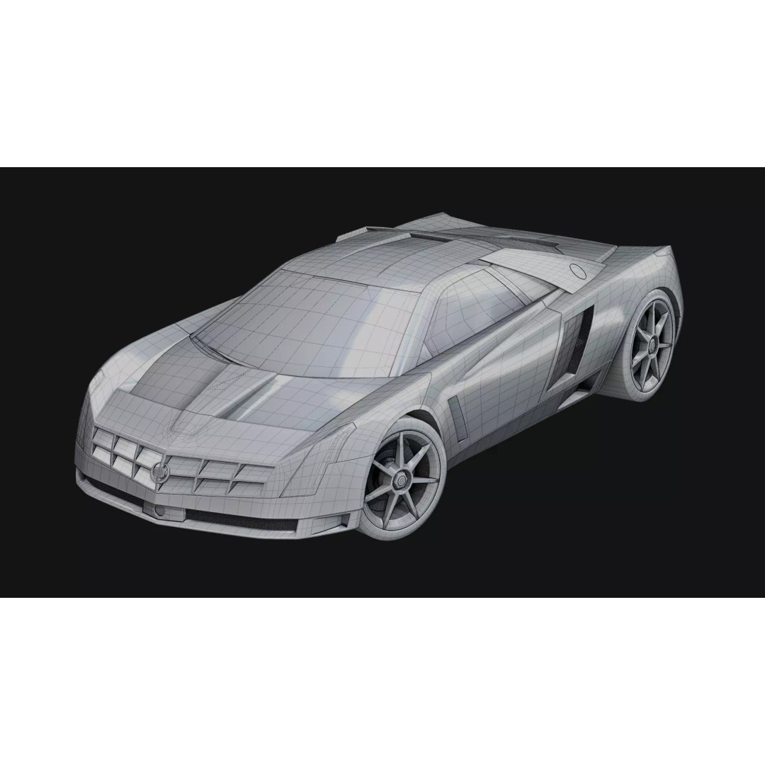 Cadillac Cien 3D Model – High Poly Concept Car for Animation, Blender - View 9