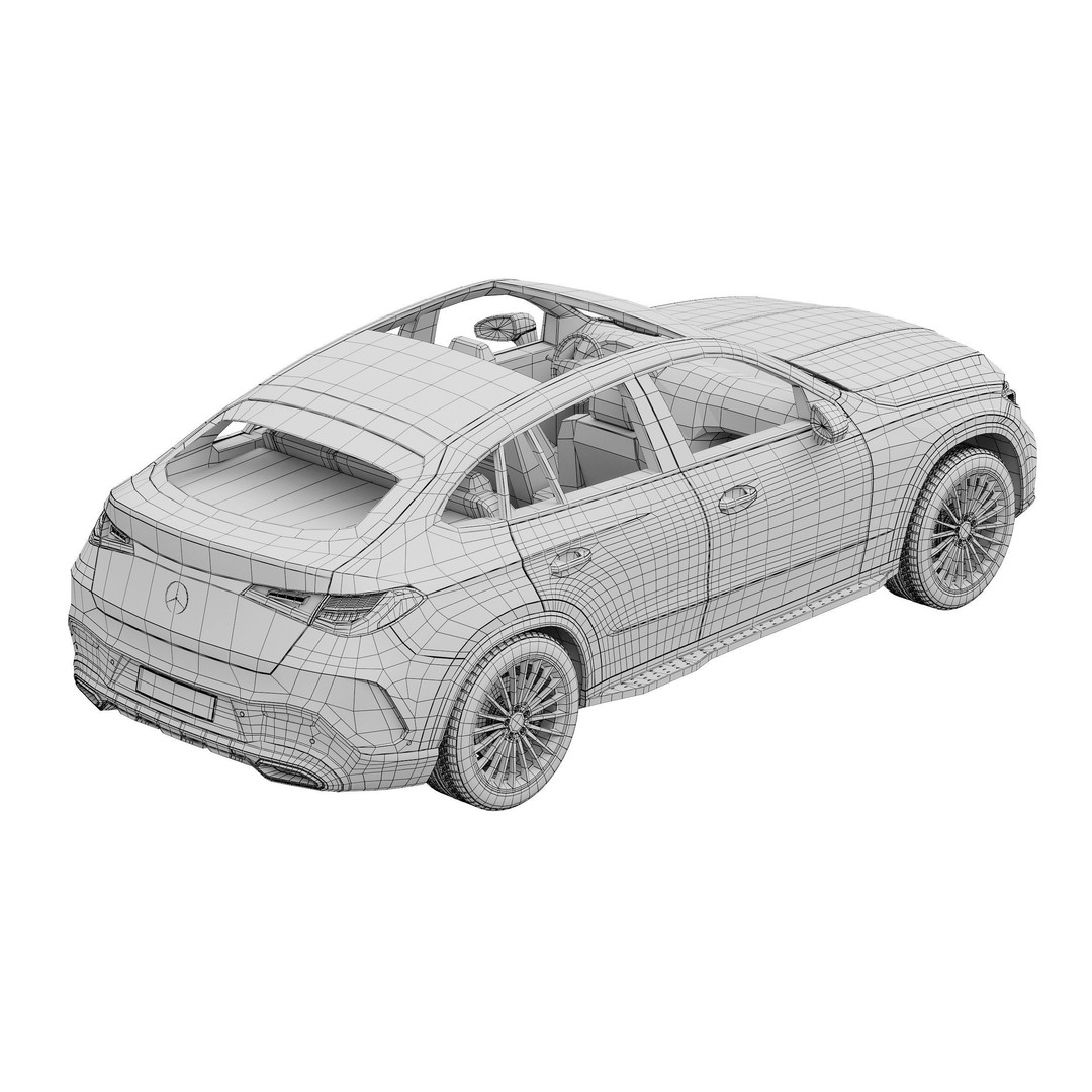 Mercedes-Benz GLC Coupe 2023 3D Model – High Poly SUV Asset, FBX - View 16