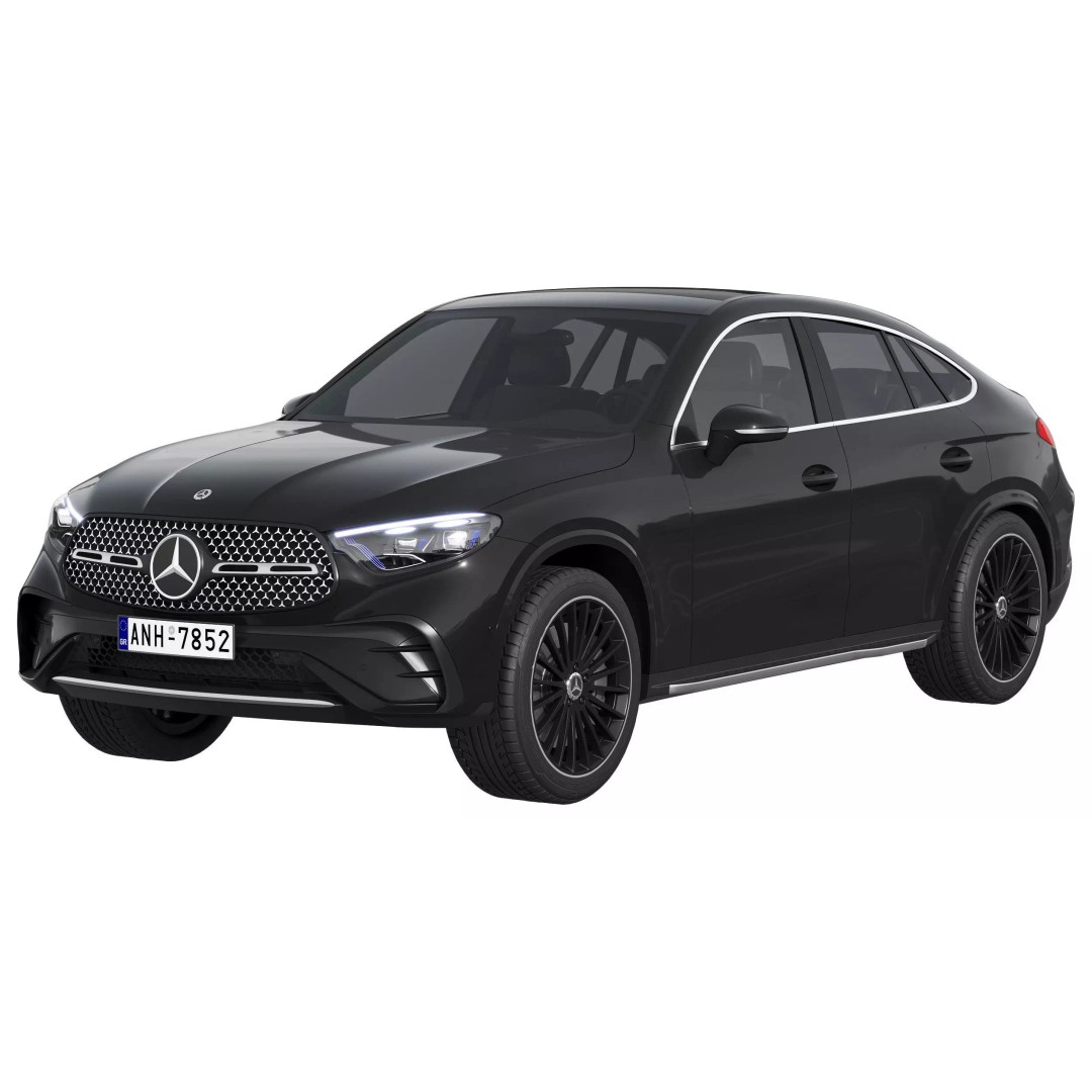 Mercedes-Benz GLC Coupe 2023 3D Model – High Poly SUV Asset, FBX - View 2