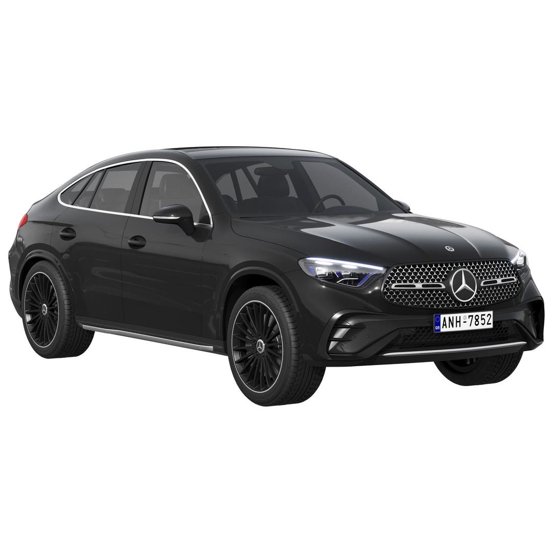 Mercedes-Benz GLC Coupe 2023 3D Model – High Poly SUV Asset, FBX - View 3
