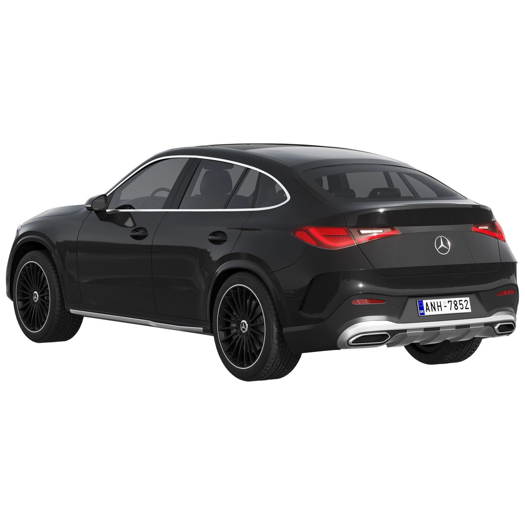 Mercedes-Benz GLC Coupe 2023 3D Model – High Poly SUV Asset, FBX - View 4