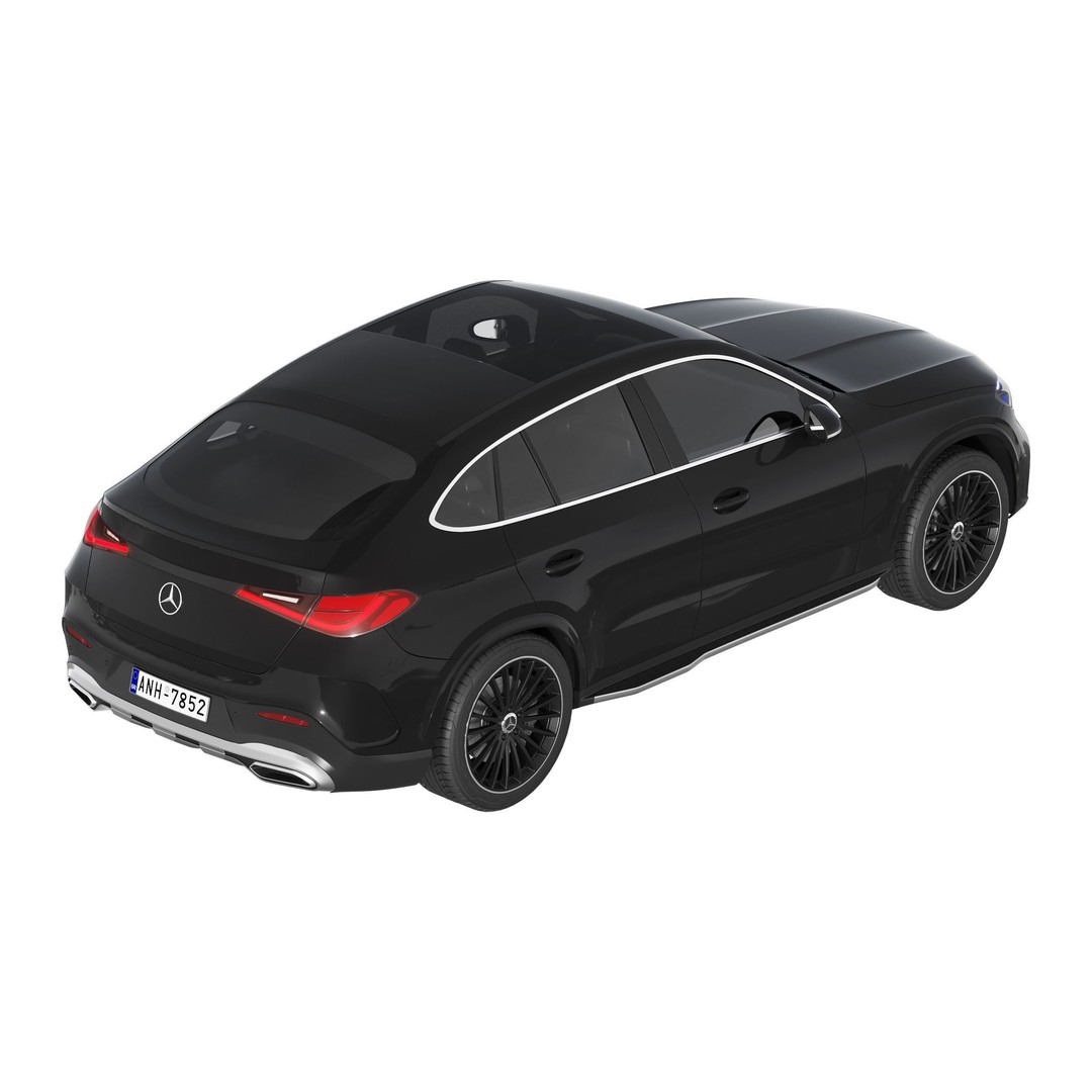 Mercedes-Benz GLC Coupe 2023 3D Model – High Poly SUV Asset, FBX - View 6
