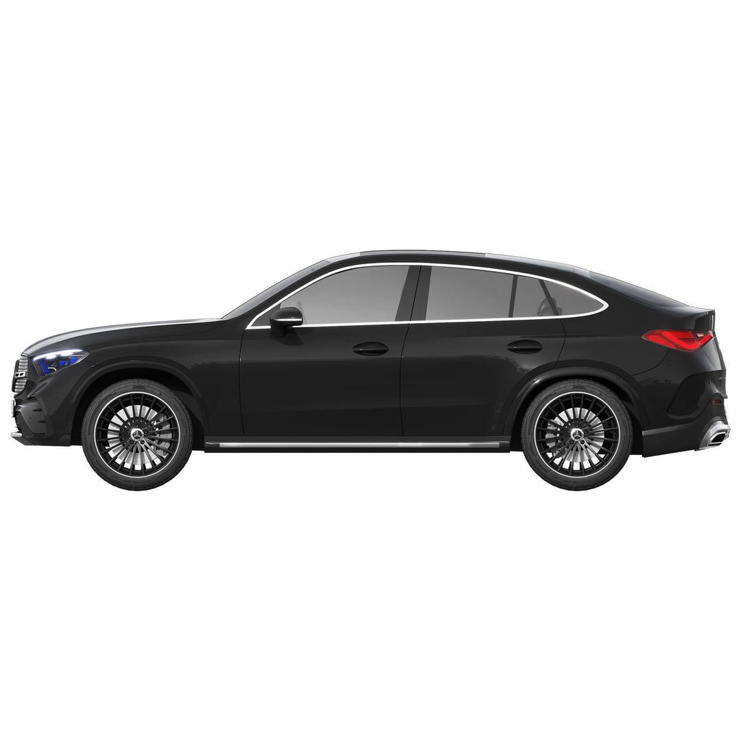 Mercedes-Benz GLC Coupe 2023 3D Model – High Poly SUV Asset, FBX - View 7