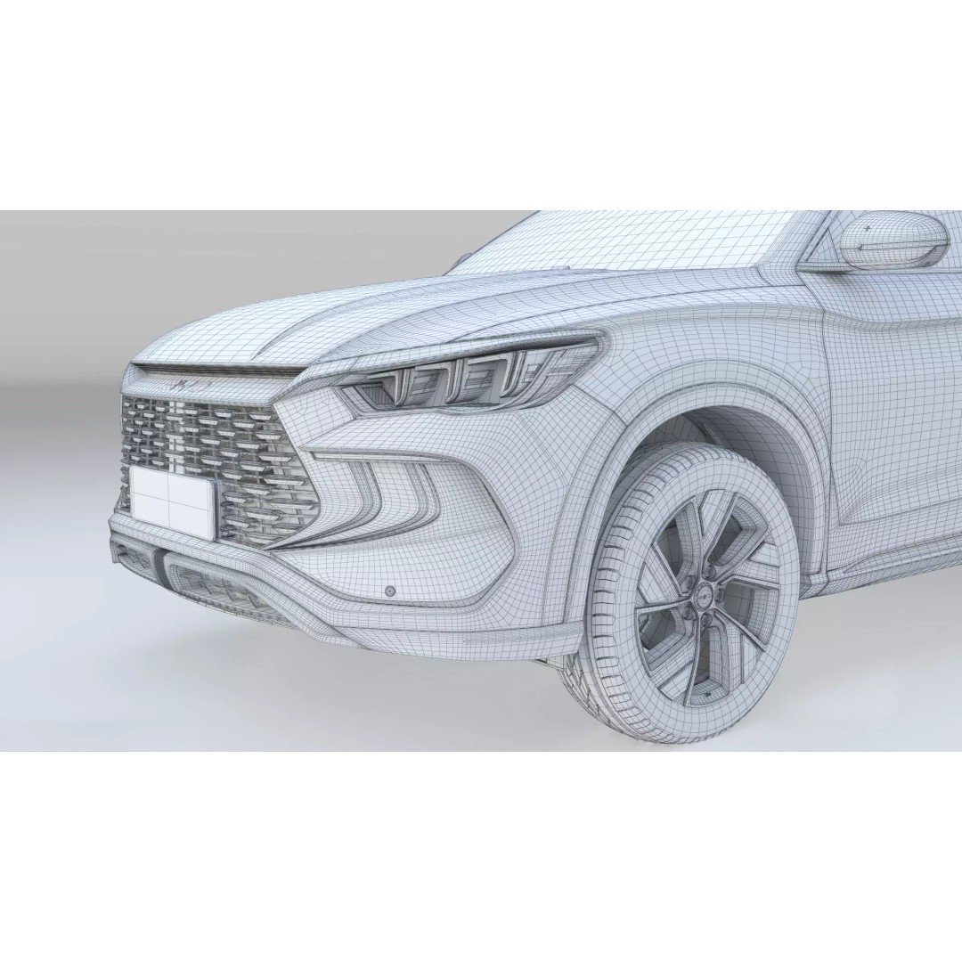 BYD Sealion 5 DM-i 3D Model – Compact Plug-In Hybrid SUV, FBX, Blender - View 18