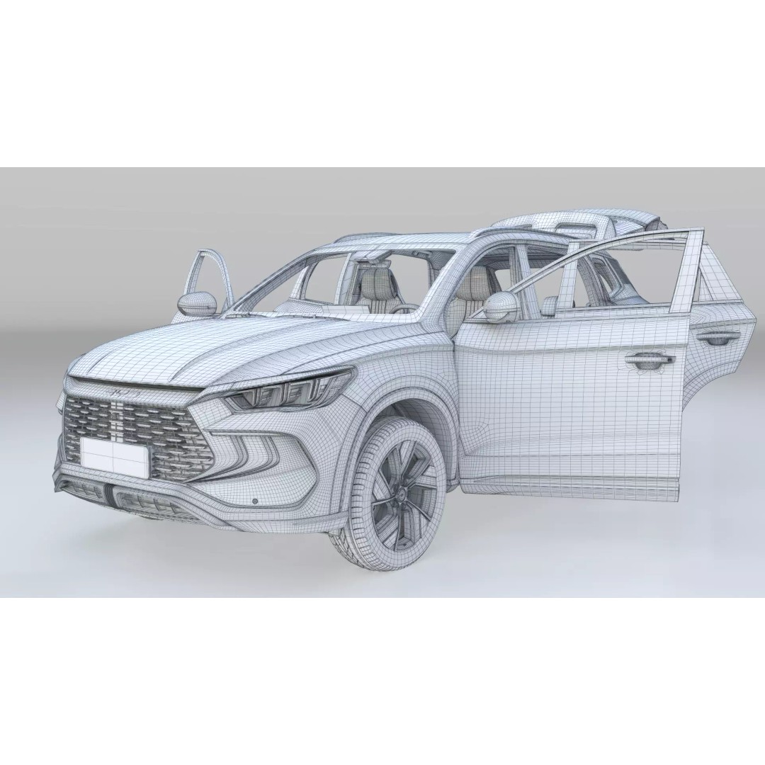 BYD Sealion 5 DM-i 3D Model – Compact Plug-In Hybrid SUV, FBX, Blender - View 23