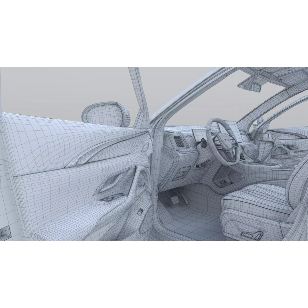 BYD Sealion 5 DM-i 3D Model – Compact Plug-In Hybrid SUV, FBX, Blender - View 25
