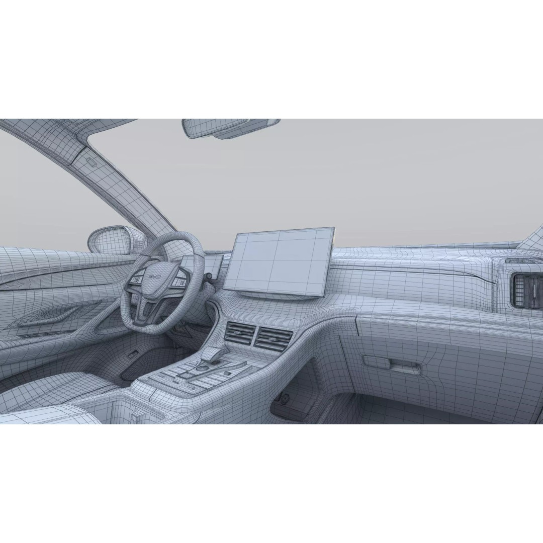 BYD Sealion 5 DM-i 3D Model – Compact Plug-In Hybrid SUV, FBX, Blender - View 27