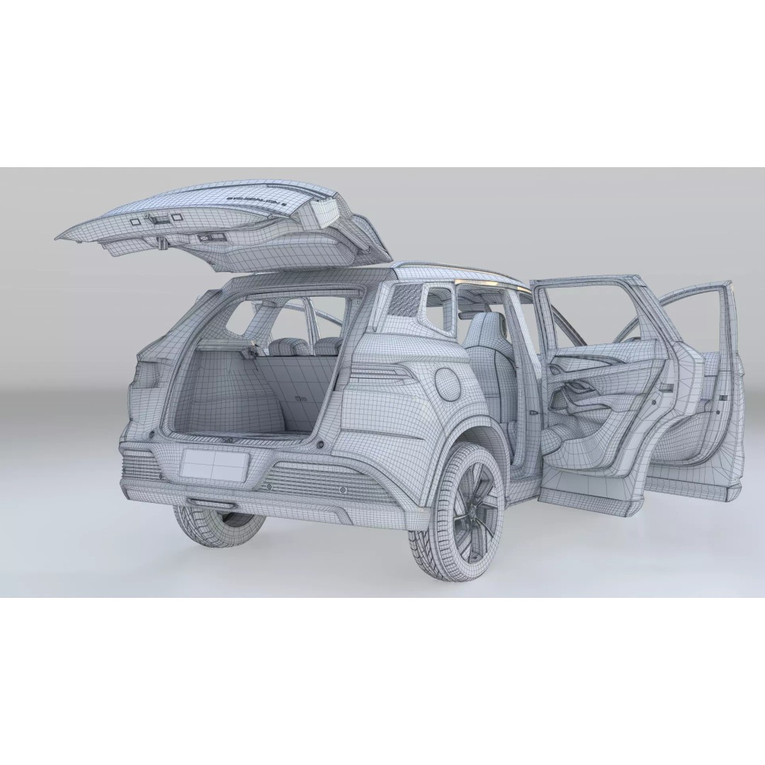 BYD Sealion 5 DM-i 3D Model – Compact Plug-In Hybrid SUV, FBX, Blender - View 33