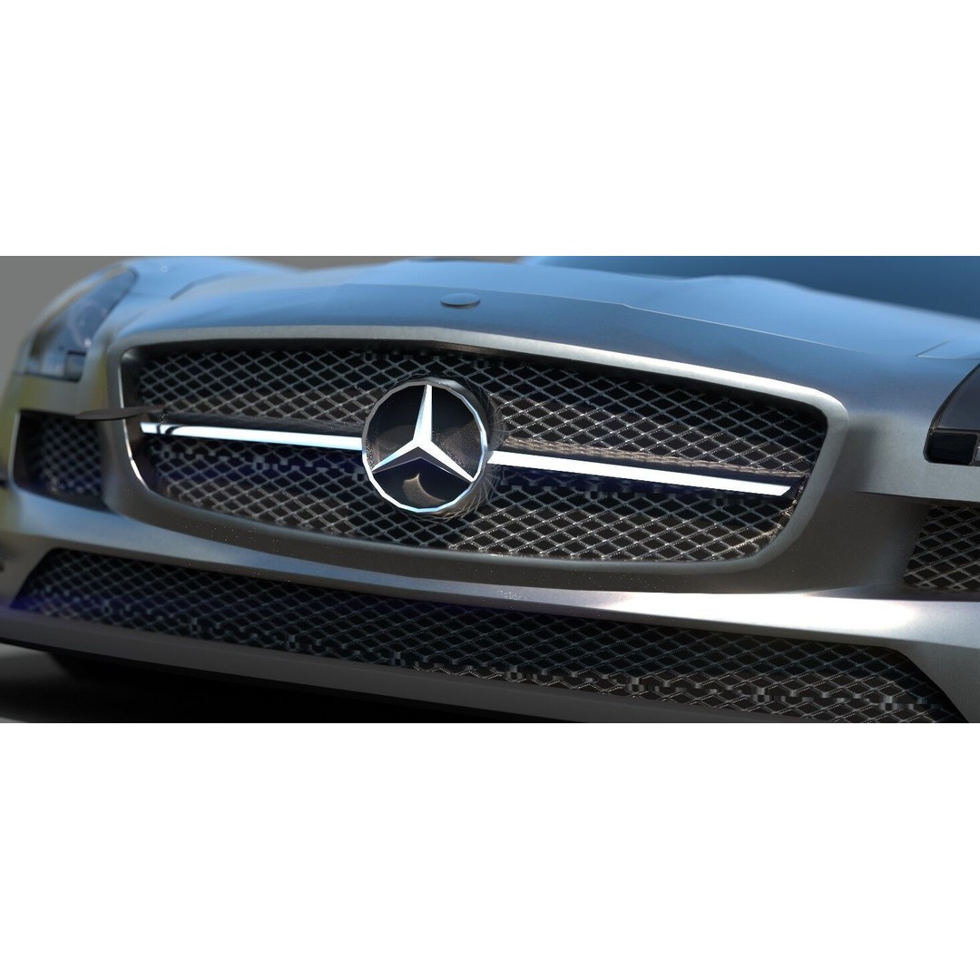 Mercedes SLS 3D Model – Low Poly Game Asset, FBX, PBR Textures - View 15