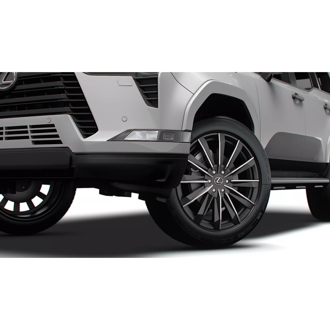 Lexus GX 550 Luxury 2025 3D Model – High Poly Game Asset, FBX, OBJ - View 10