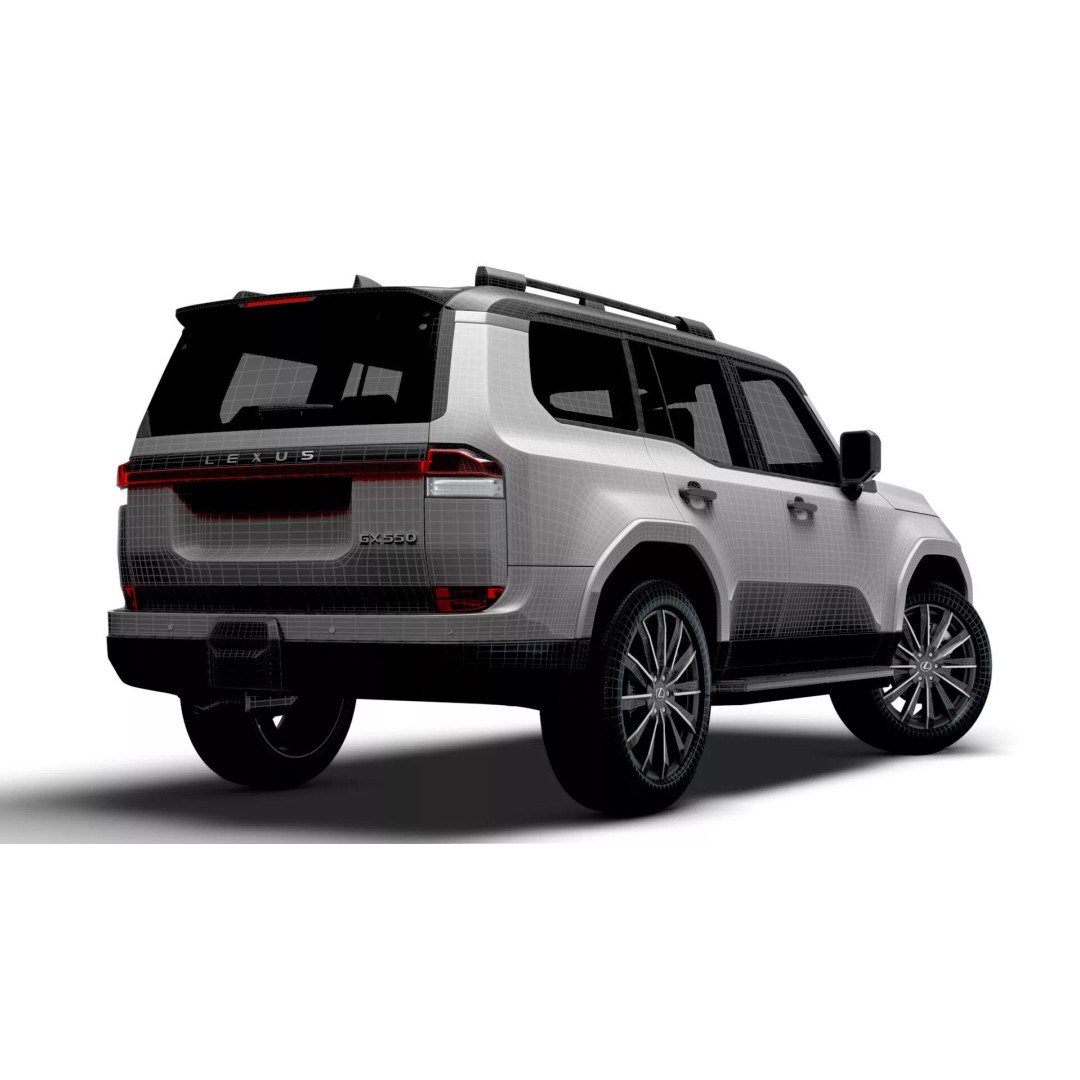 Lexus GX 550 Luxury 2025 3D Model – High Poly Game Asset, FBX, OBJ - View 18