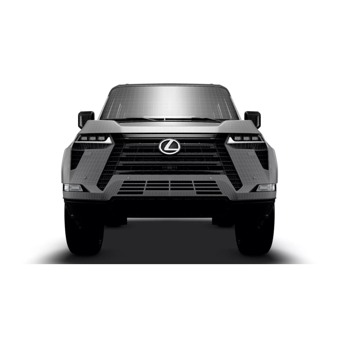 Lexus GX 550 Luxury 2025 3D Model – High Poly Game Asset, FBX, OBJ - View 19