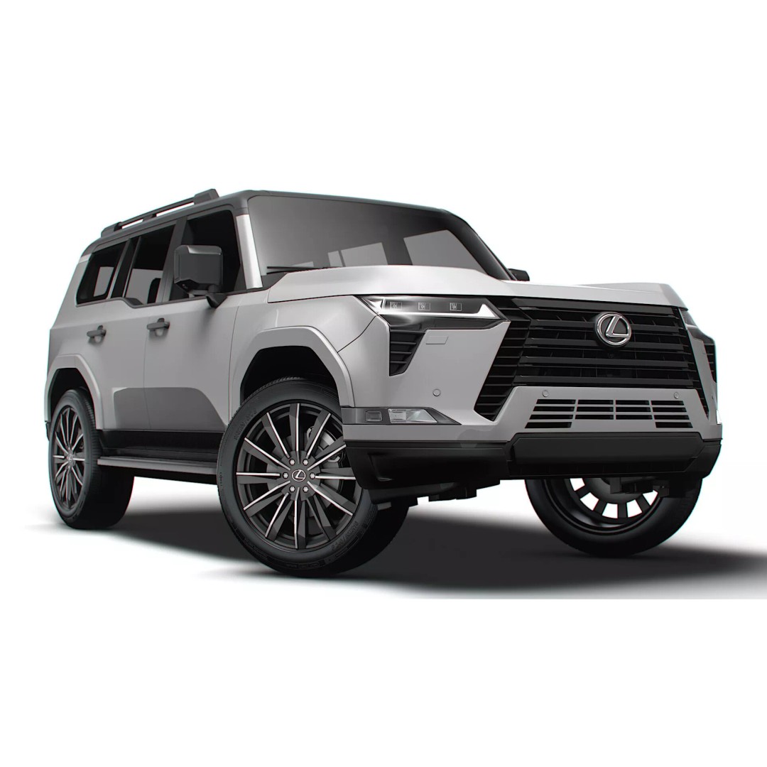 Lexus GX 550 Luxury 2025 3D Model – High Poly Game Asset, FBX, OBJ - View 2
