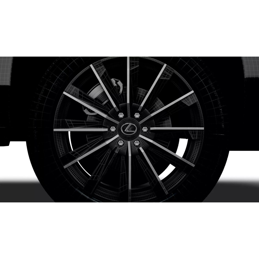 Lexus GX 550 Luxury 2025 3D Model – High Poly Game Asset, FBX, OBJ - View 22