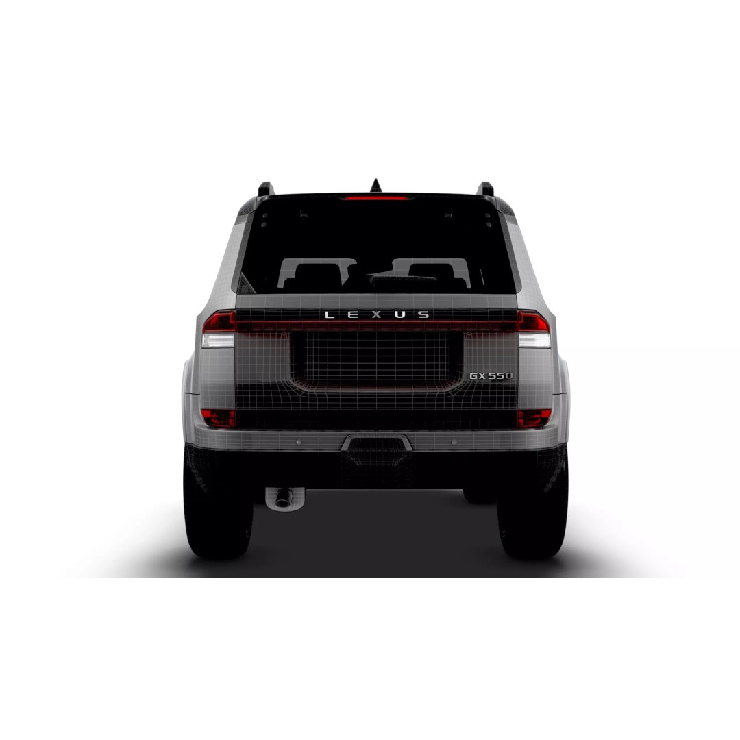 Lexus GX 550 Luxury 2025 3D Model – High Poly Game Asset, FBX, OBJ - View 23