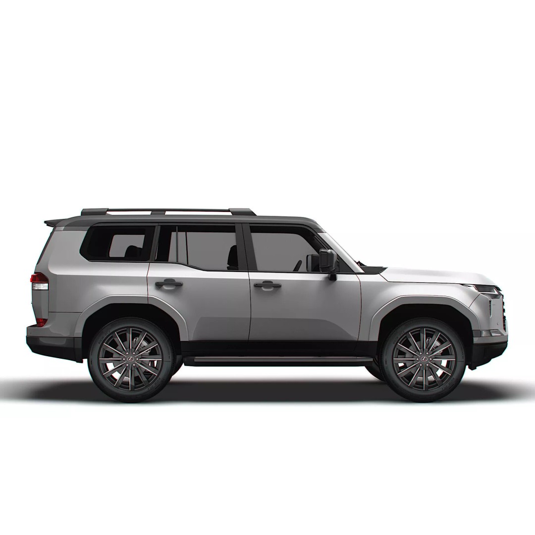 Lexus GX 550 Luxury 2025 3D Model – High Poly Game Asset, FBX, OBJ - View 3