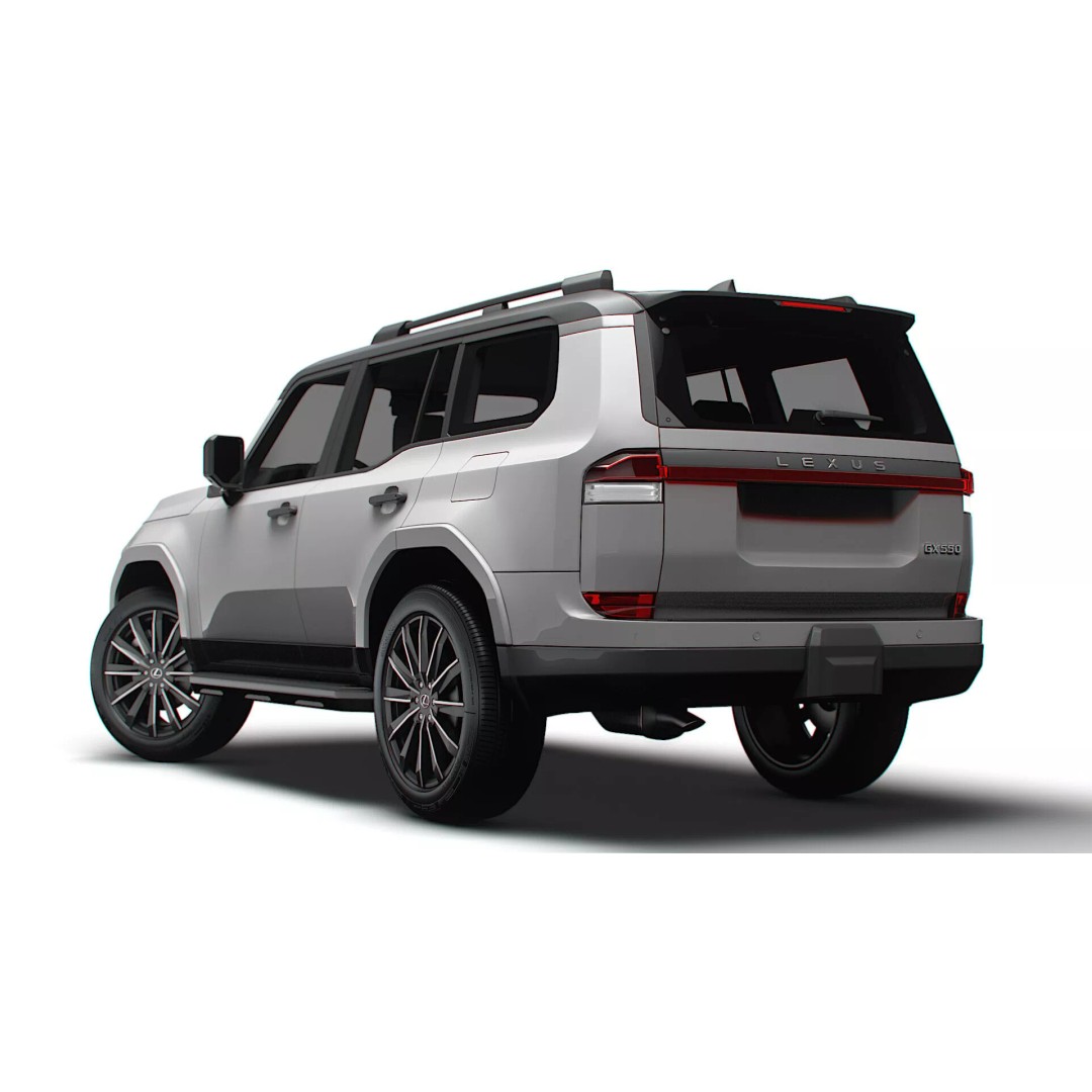 Lexus GX 550 Luxury 2025 3D Model – High Poly Game Asset, FBX, OBJ - View 4
