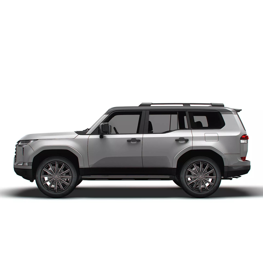 Lexus GX 550 Luxury 2025 3D Model – High Poly Game Asset, FBX, OBJ - View 6