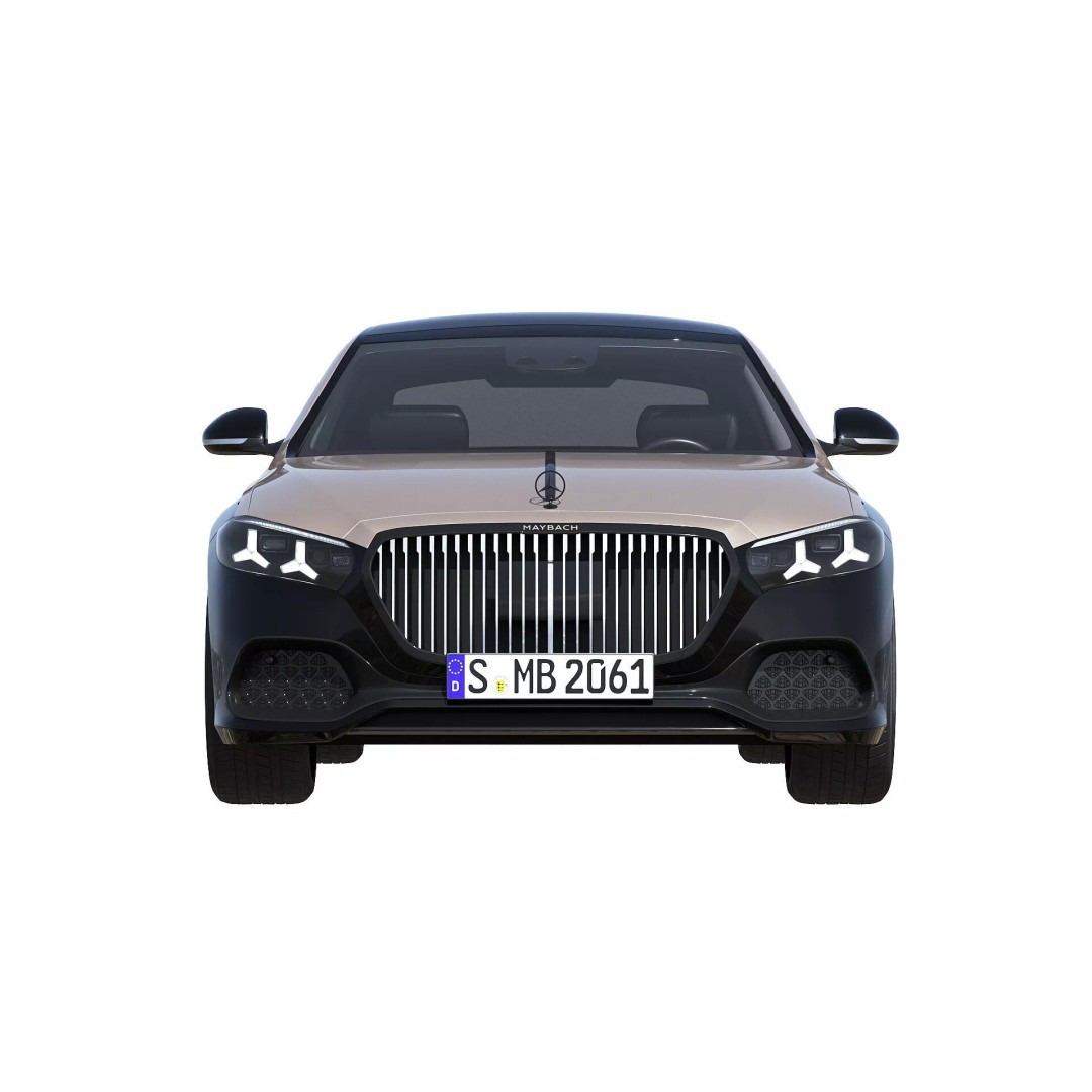 2027 Mercedes-Maybach S 580 Night Series 3D Model – Luxury Sedan, FBX, PBR - View 4