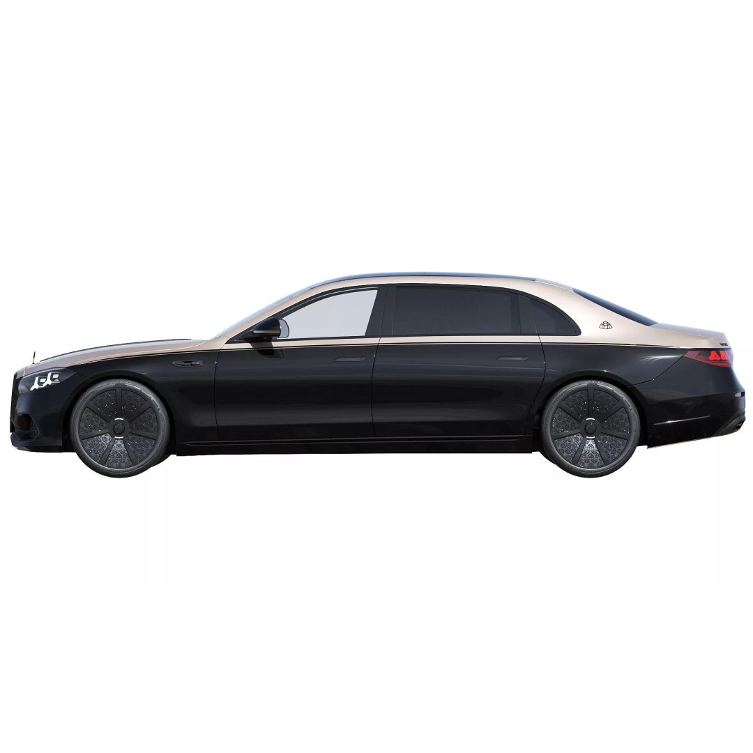 2027 Mercedes-Maybach S 580 Night Series 3D Model – Luxury Sedan, FBX, PBR - View 6