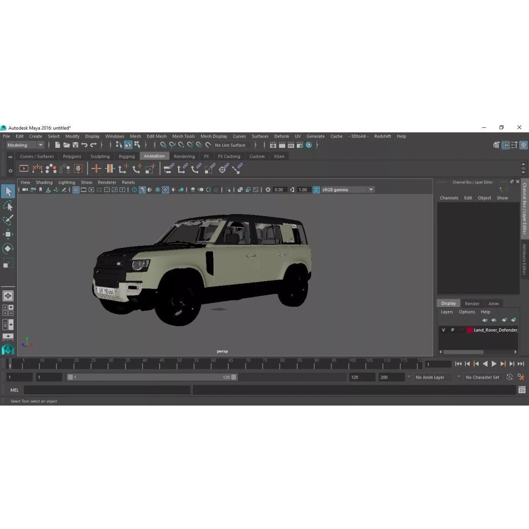 Land Rover Defender Country Pack 3D Model – High Poly Off-Road Vehicle, FBX