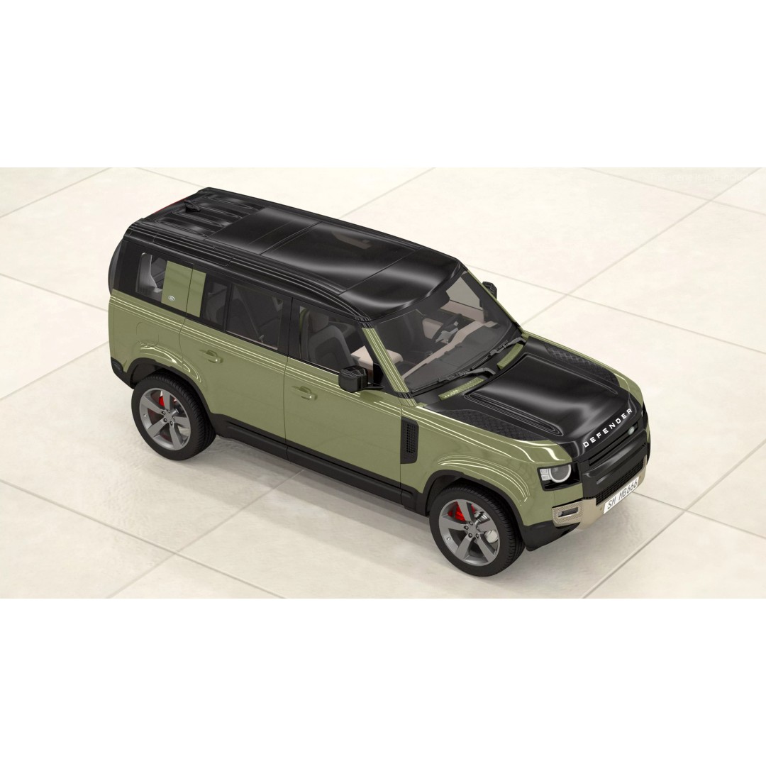 Land Rover Defender Country Pack 3D Model – High Poly Off-Road Vehicle, FBX - View 10