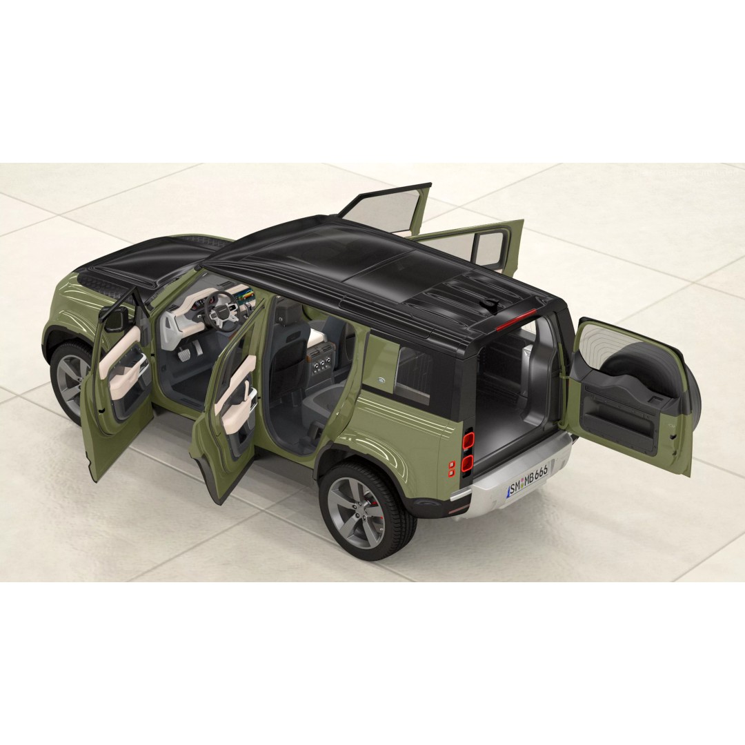 Land Rover Defender Country Pack 3D Model – High Poly Off-Road Vehicle, FBX - View 11