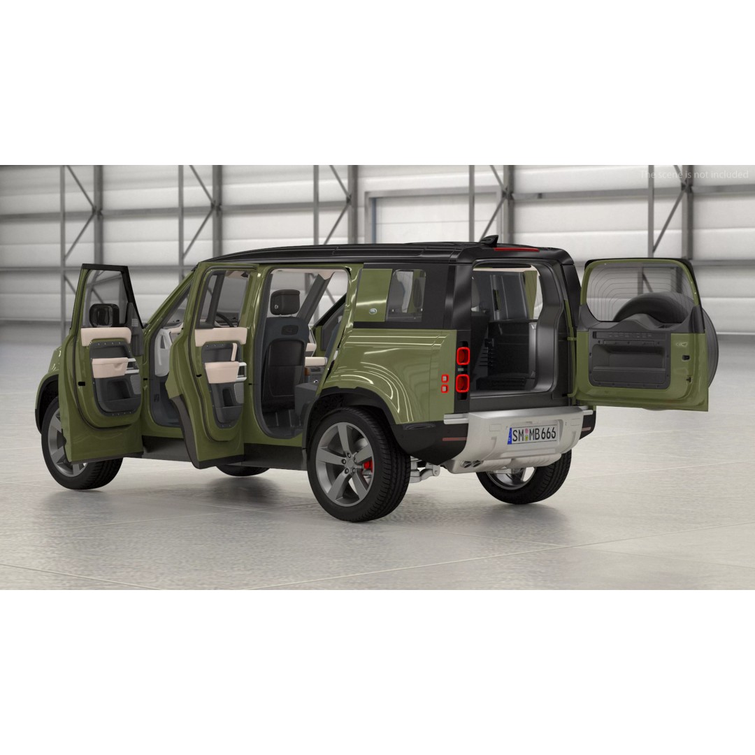 Land Rover Defender Country Pack 3D Model – High Poly Off-Road Vehicle, FBX - View 12