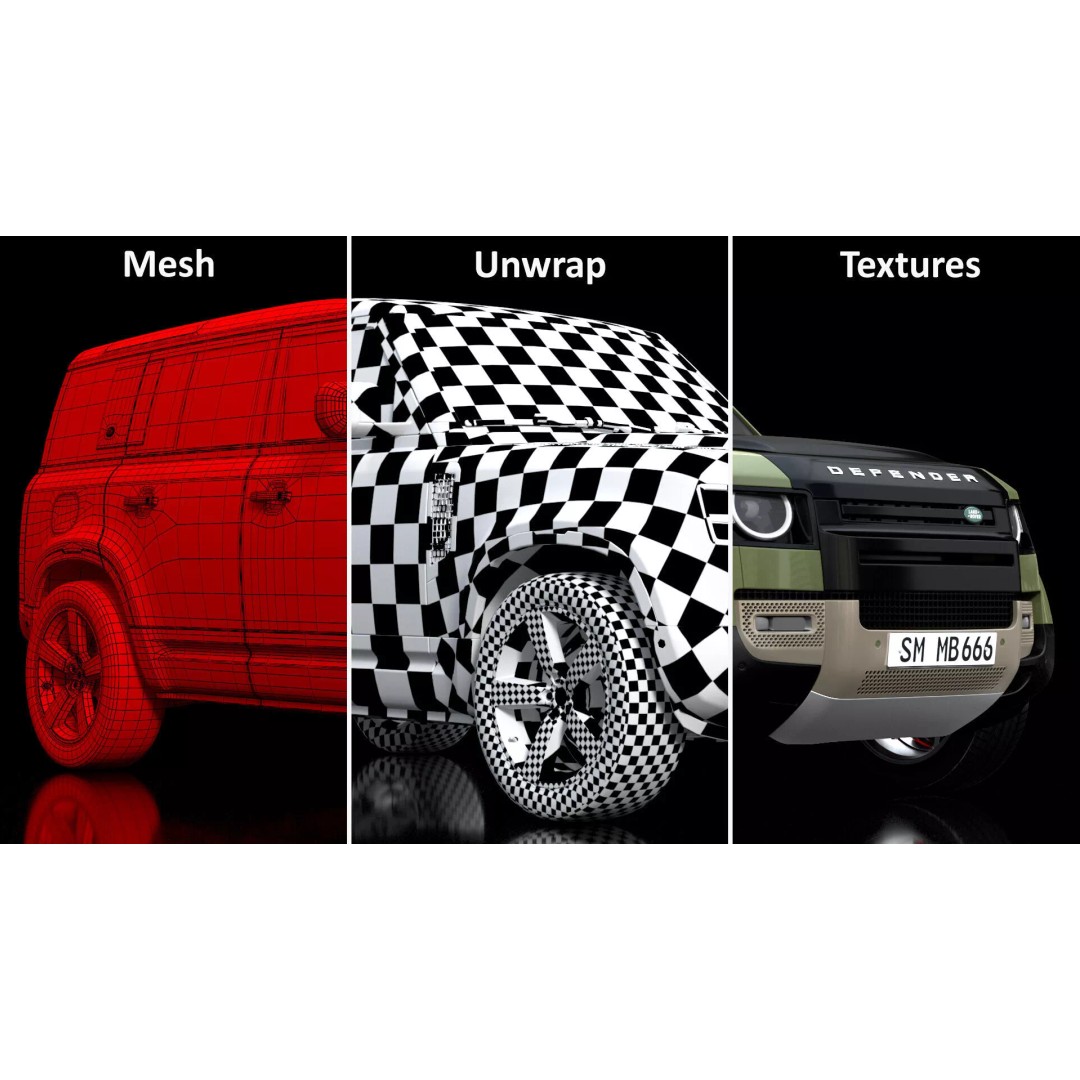 Land Rover Defender Country Pack 3D Model – High Poly Off-Road Vehicle, FBX - View 42