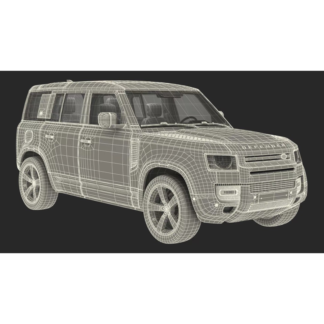 Land Rover Defender Country Pack 3D Model – High Poly Off-Road Vehicle, FBX - View 46