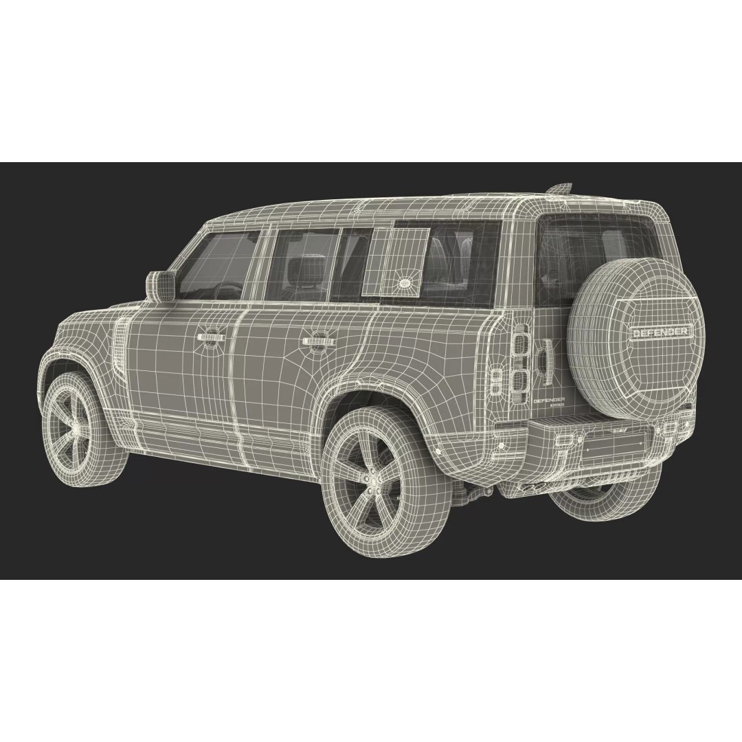 Land Rover Defender Country Pack 3D Model – High Poly Off-Road Vehicle, FBX - View 47