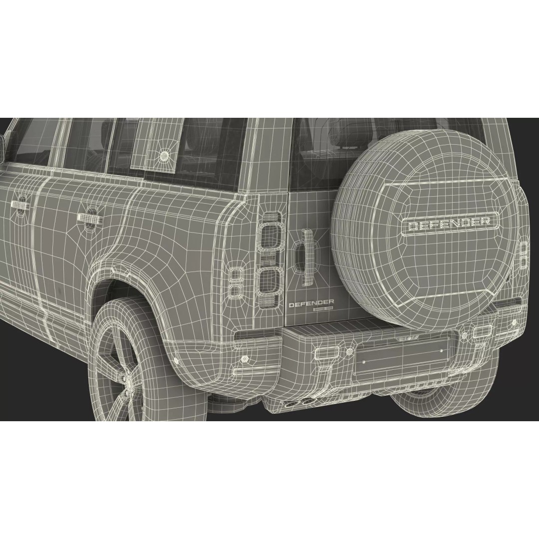 Land Rover Defender Country Pack 3D Model – High Poly Off-Road Vehicle, FBX - View 49