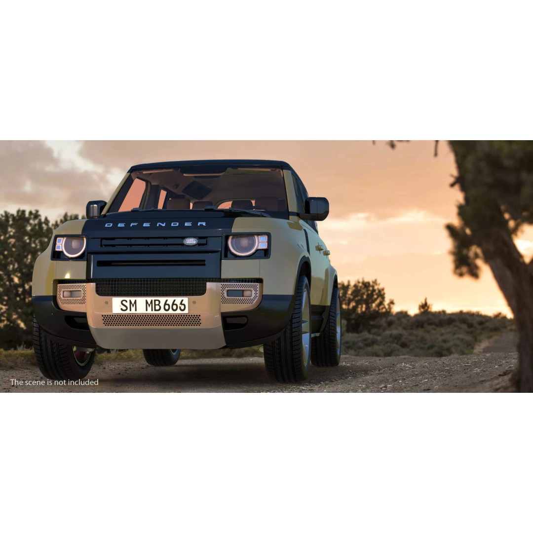 Land Rover Defender Country Pack 3D Model – High Poly Off-Road Vehicle, FBX - View 5