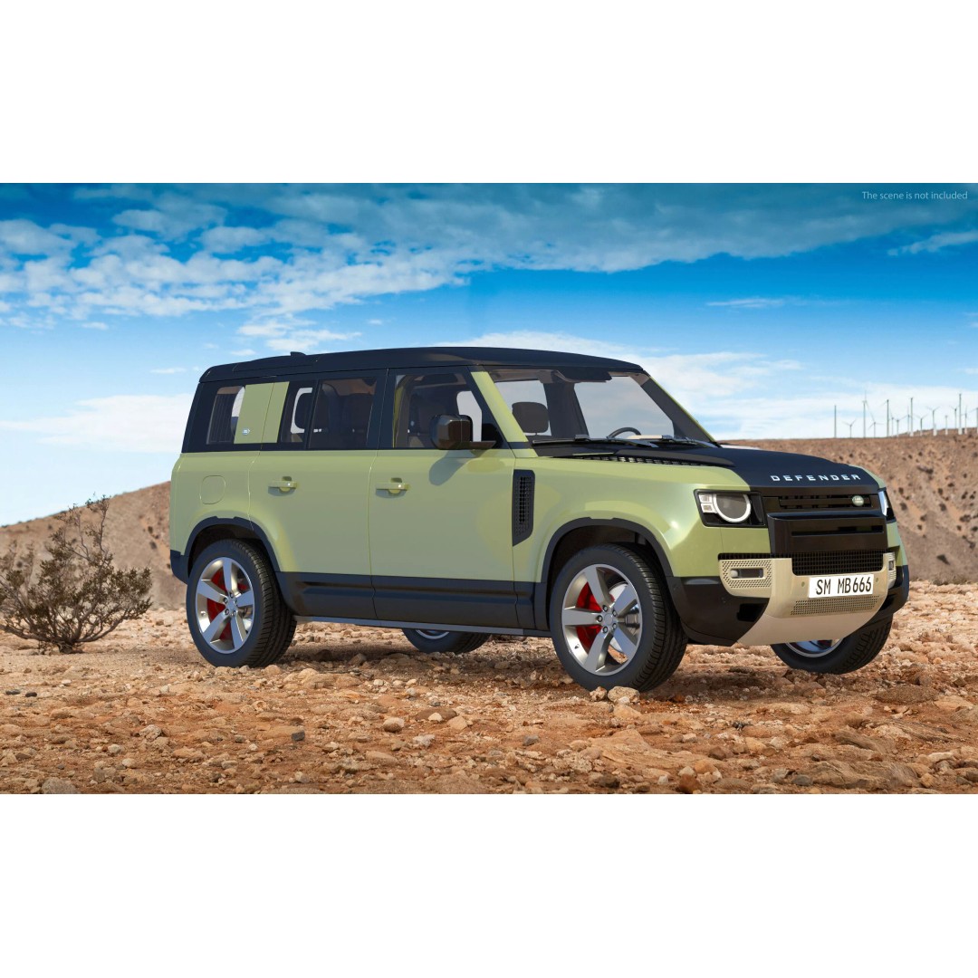 Land Rover Defender Country Pack 3D Model – High Poly Off-Road Vehicle, FBX - View 8