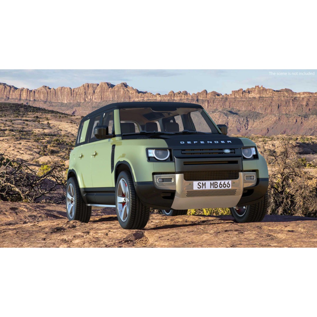 Land Rover Defender Country Pack 3D Model – High Poly Off-Road Vehicle, FBX - View 9