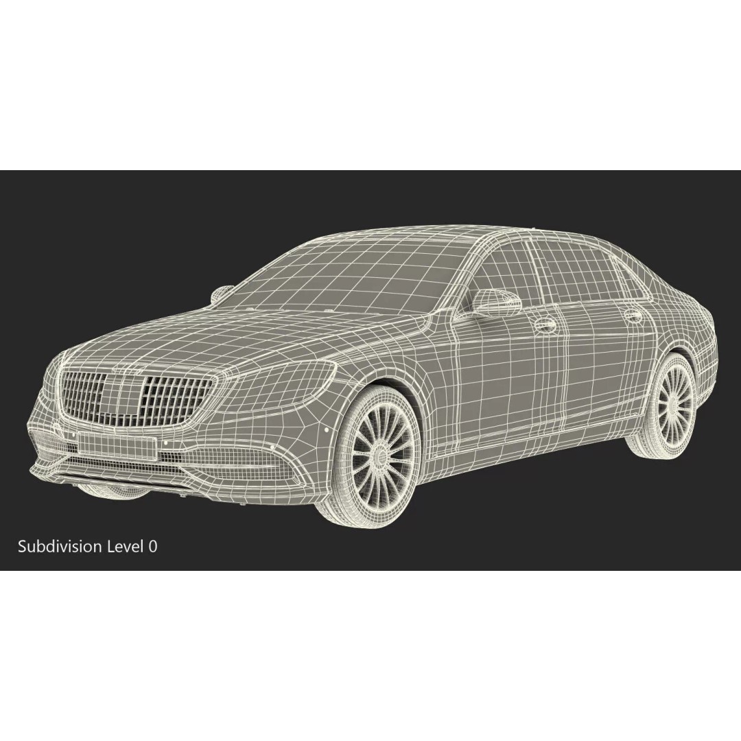 Luxury Limousine 3D Model – High Poly PBR Vehicle, FBX - View 27