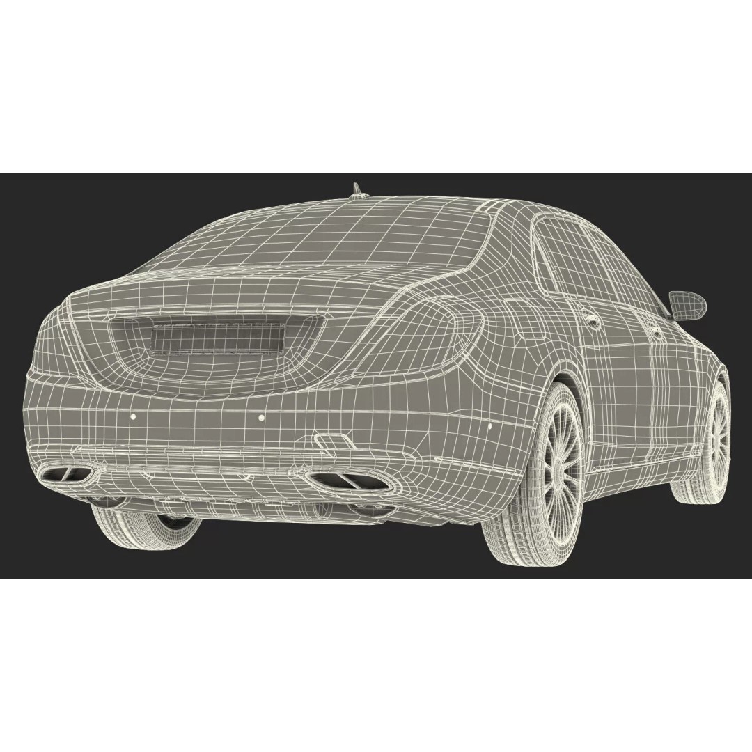 Luxury Limousine 3D Model – High Poly PBR Vehicle, FBX - View 34