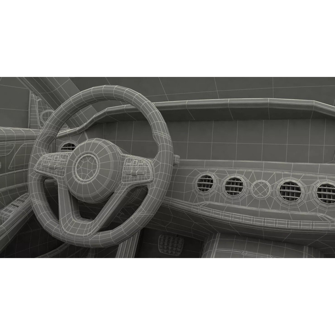 Luxury Limousine 3D Model – High Poly PBR Vehicle, FBX - View 38