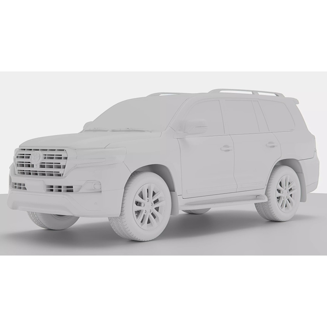 Toyota Land Cruiser 2016 3D Model – High Poly SUV, FBX, Blender - View 12