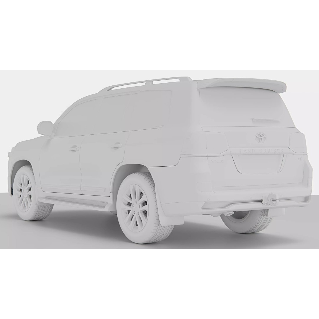Toyota Land Cruiser 2016 3D Model – High Poly SUV, FBX, Blender - View 13