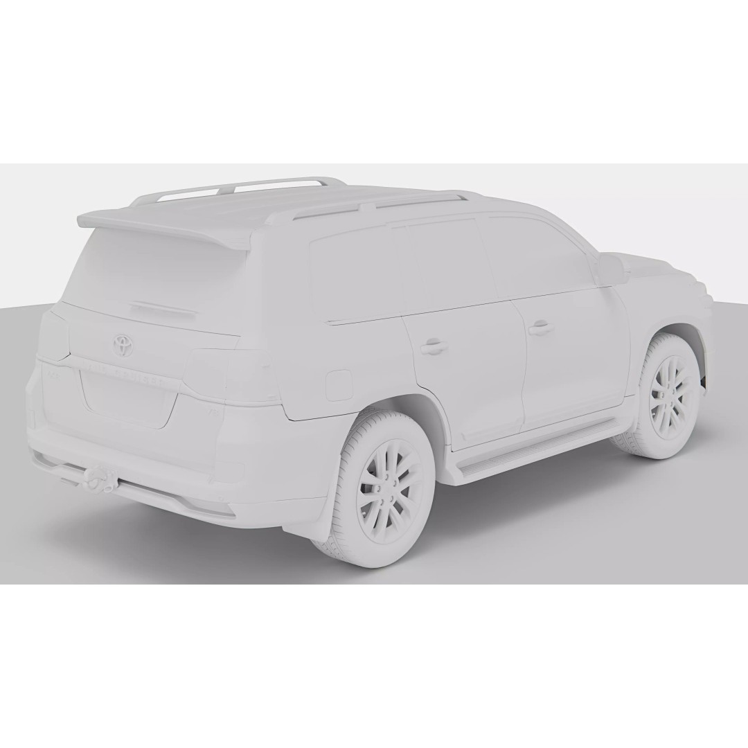 Toyota Land Cruiser 2016 3D Model – High Poly SUV, FBX, Blender - View 14