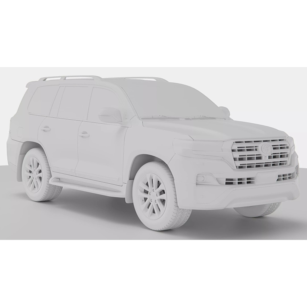 Toyota Land Cruiser 2016 3D Model – High Poly SUV, FBX, Blender - View 15