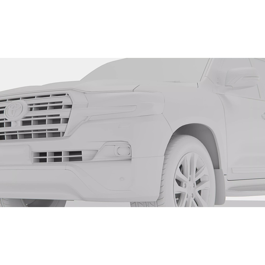 Toyota Land Cruiser 2016 3D Model – High Poly SUV, FBX, Blender - View 20