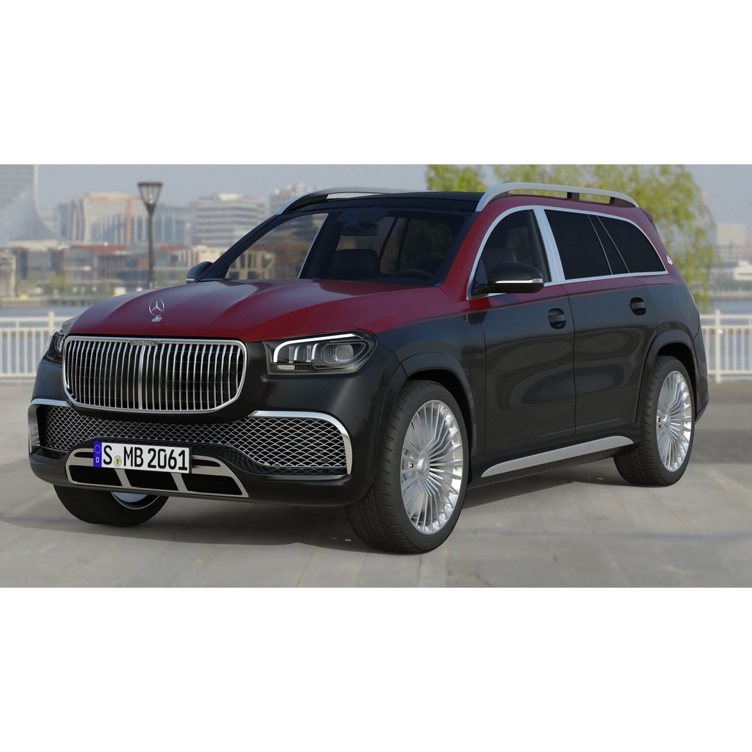 Mercedes-Maybach GLS 600 3D Model – Luxury SUV, FBX, Game Ready - View 13